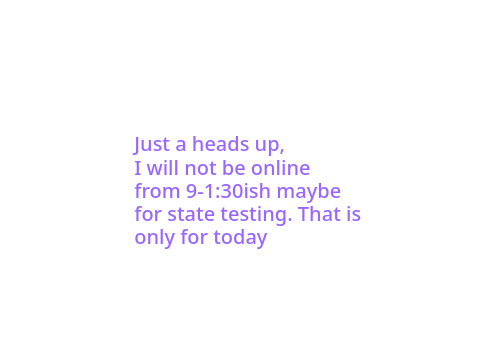 Warning