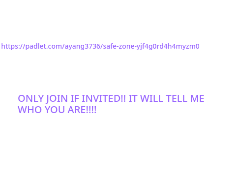 INVITED ONLY!!pls dont join if not aproved!!