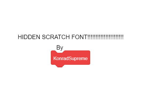 HIDDEN SCRATCH FONT 1