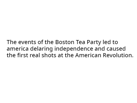 The boston tea party. (1)