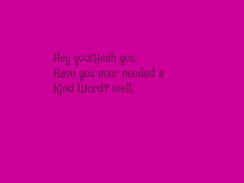 Kind Words-For School