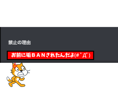 垢BANされた理由をボ桁