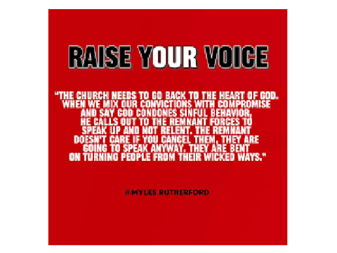 Raise your voice