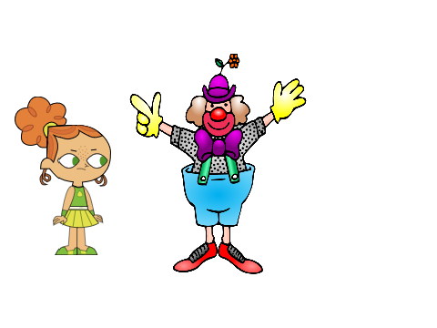 Izzy (TDR) hates Mr Clown