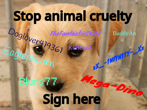 Sign to stop animal cruelty remix #4 remix remix
