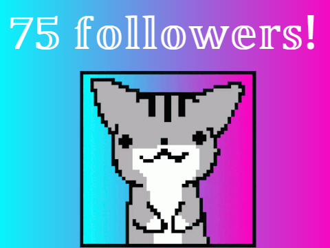 75 followers!