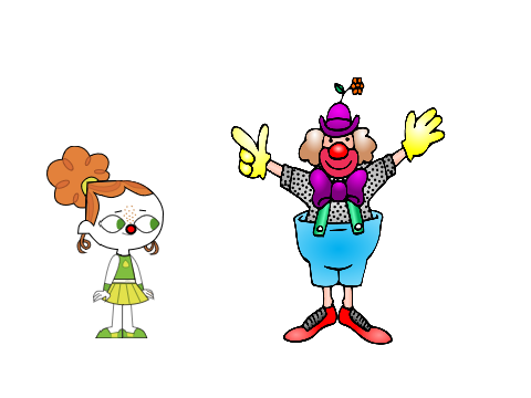 Mr Clown turned Izzy (TDR) into a clown