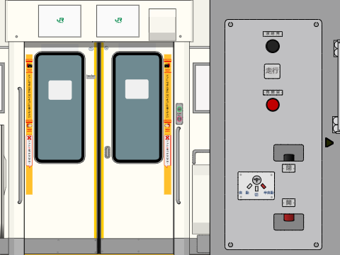 E233系0番台ドア開閉機構