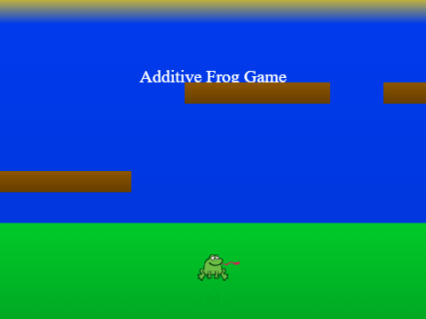 Additive Frog Game