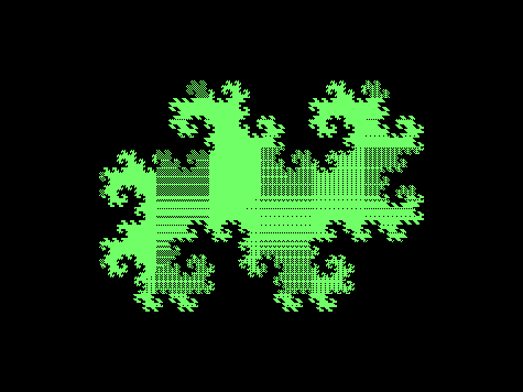 Dragon Curve Fractal Pixel Art