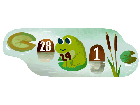 google leap day gif
