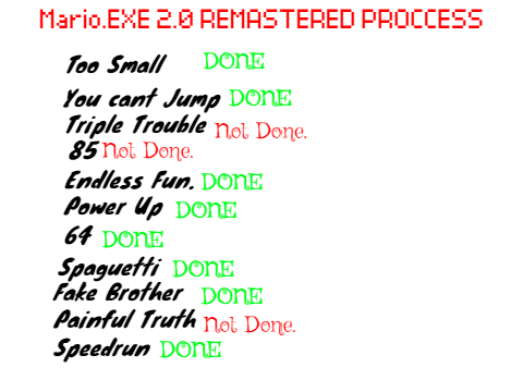 Mario.EXE 2.0 REMASTERED. Leaks (New Leak: 7)