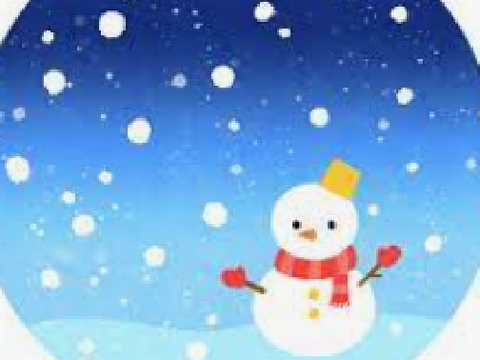 今日雪ふったー