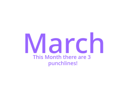 Joke of the Month: March