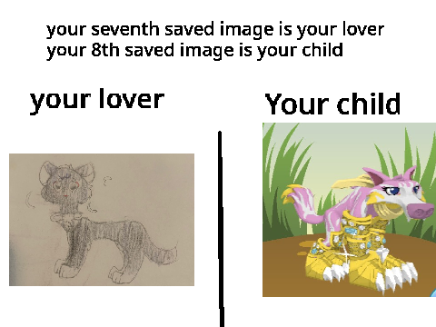 Your 7th saved image is your lover and your 8th saved image is your child remix remix remix remix