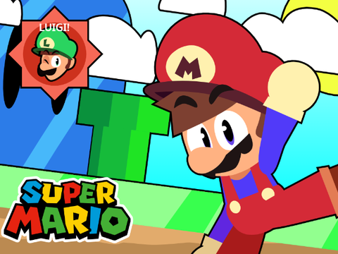 Super Mario Vector + Luigi