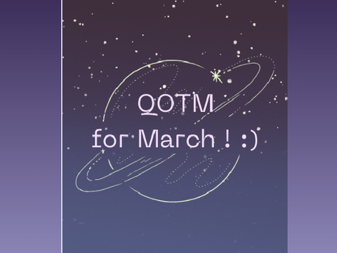 • The march question of the Month •