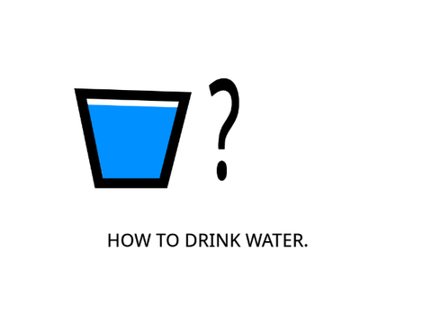 how to drink water
