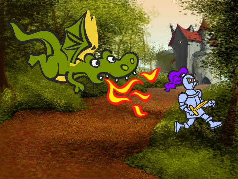 Dragon Fighting A Runaway Knight #Loser