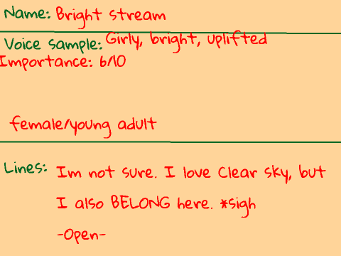 Bright stream Voice Audition 