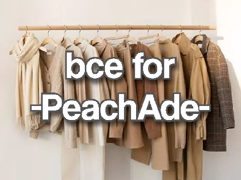 ✮ ˚˖ bce ໒ for -PeachAde-