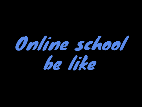 Online school be like