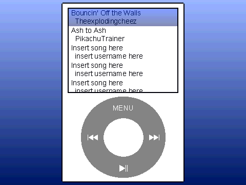Add a song to the iPod!!
