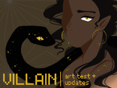 +-.. villain . art test + updates