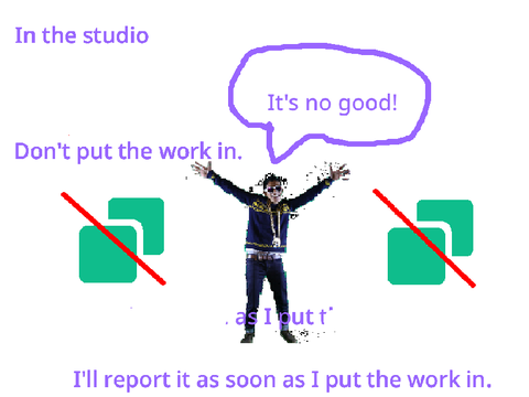 Don't put your work in the studio (for advertising) remix
