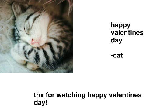 happy valentines day!