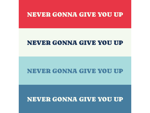 Rickroll Stripes