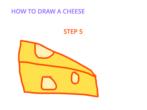 How to draw cheese - SAMPLE