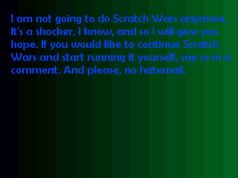 Scratch Wars Announcement