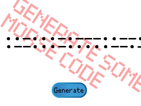 Random Morse Code Generator