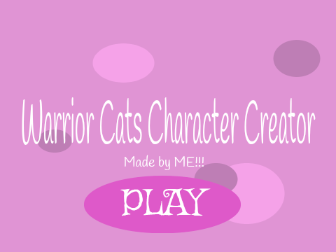 Warrior Cats Character Creator