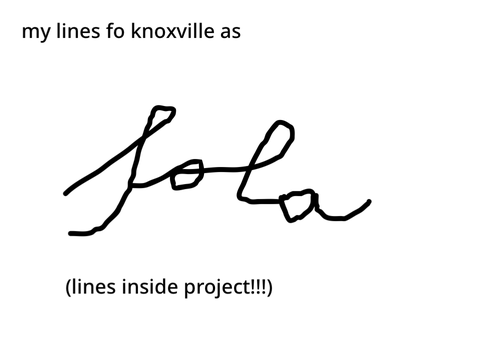 My lines for knoxville, for @emmakateunc
