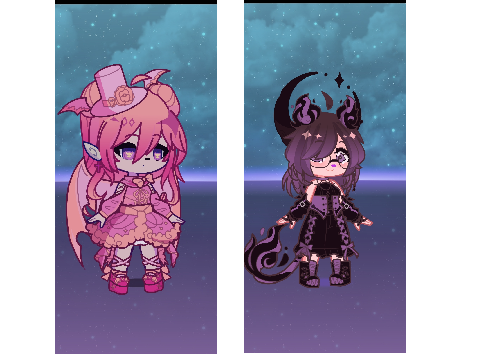 The Gacha oc's I made on my phone on Gacha life 2