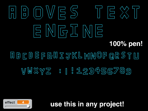Aboves' 100% pen text engine