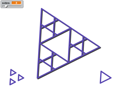 Shape made of shapes made of shapes