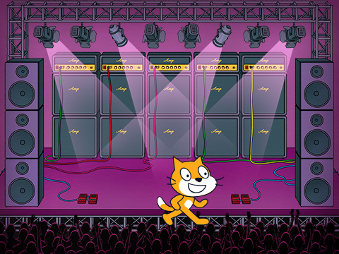 Dance scratch cat
