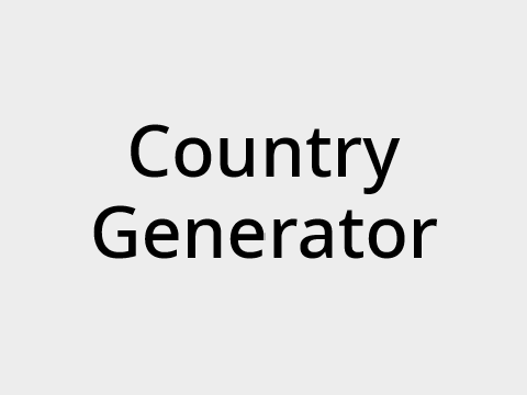 Country Generator v1.0