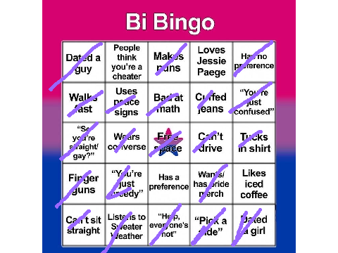 Bisexual Bingo! (red's version)