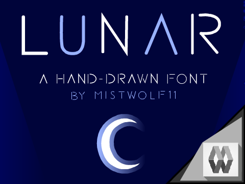 ✧ Lunar ~ Hand-Drawn Font ✧