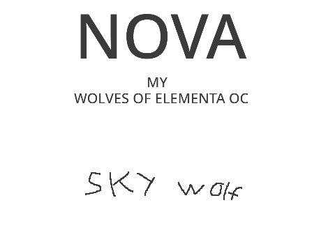 my wolves of elementa OC