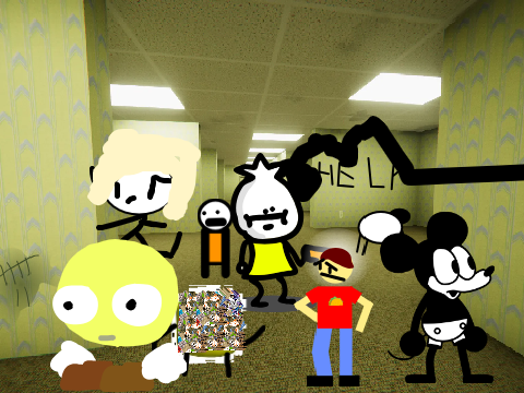 Add yourself exploring the backrooms