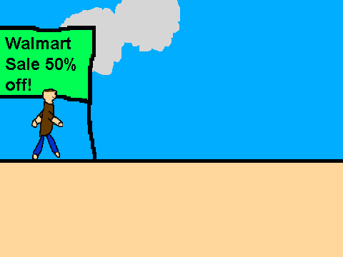 add yourself walking across the road.
