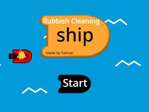 Rubbish cleaning ship