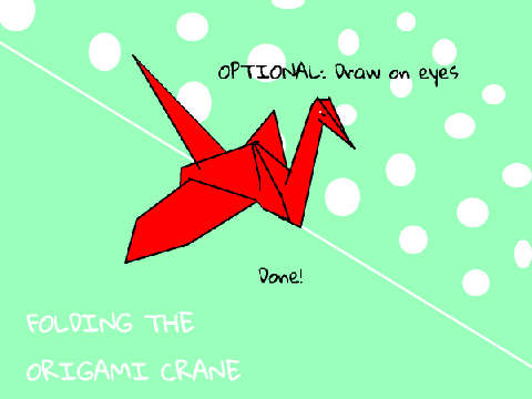 Origami crane tutorial