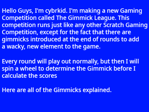 The Gimmick League Explained