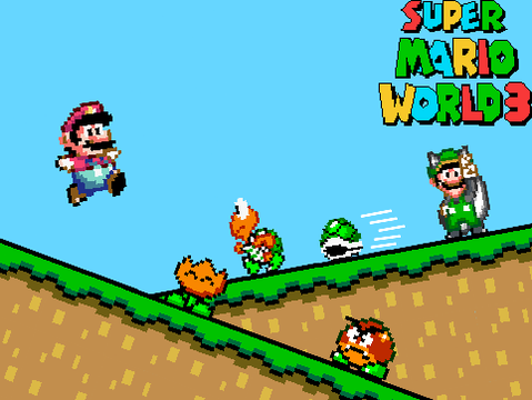 Super Mario World 3 Alpha 0.2 Old Super Luigi U! Prerelease 3